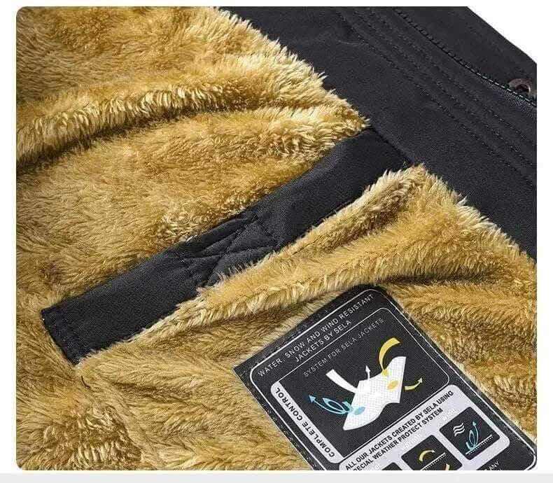 mens winter jackets uk, New Men Winter Autumn  With Thick Warm Hooded Fur Collar Coat.