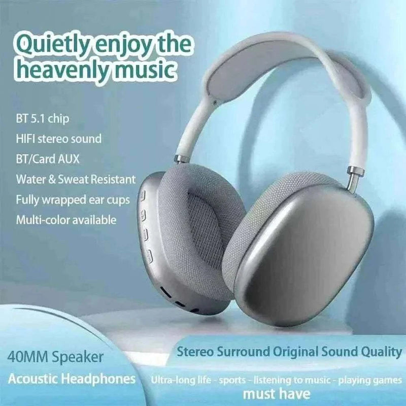 Wireless Headphones- Ouio New P9 Wireless Bluetooth Headphones  Cancelling