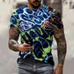 mens t shirt uk, Men Wearing New Summer Fashion Music Art Color Neon Graffiti 3D T-Shirt