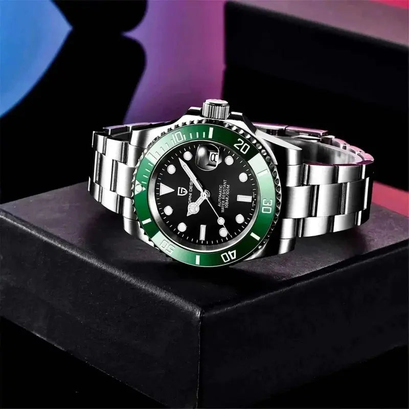PAGANI Design Green Black watch Side View