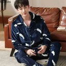 Pajamas Sets for Men Winter Thick Warm.