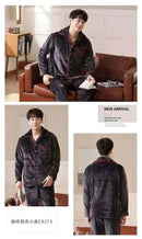 Men's Fashion Style Store Pajamas Sets for Men Winter Thick Warm