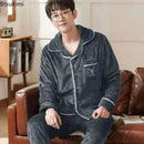 Pajamas Sets for Men Winter Thick Warm.