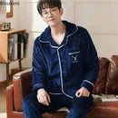 Pajamas Sets for Men Winter Thick Warm.
