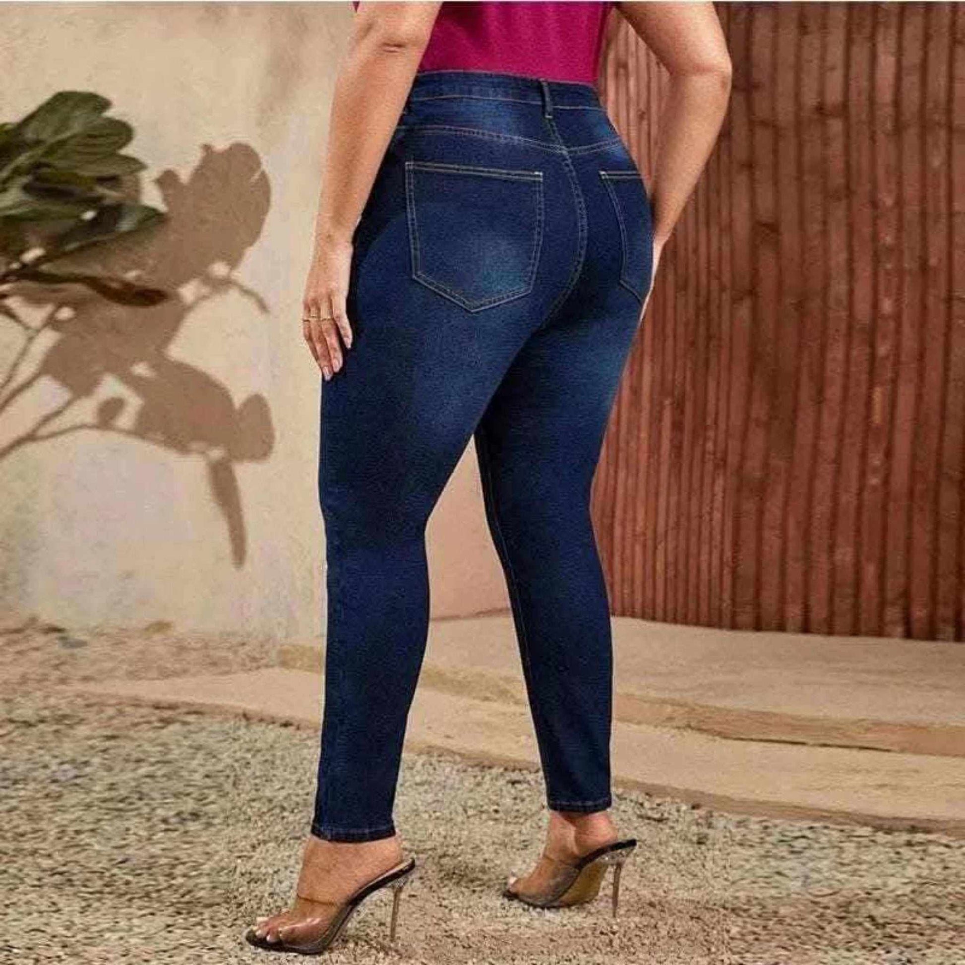 Plus Size Women Mom Jeans