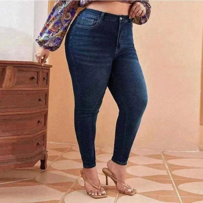Plus Size Women Mom Jeans
