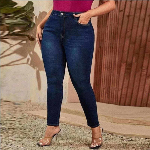 Plus Size Women Mom Jeans