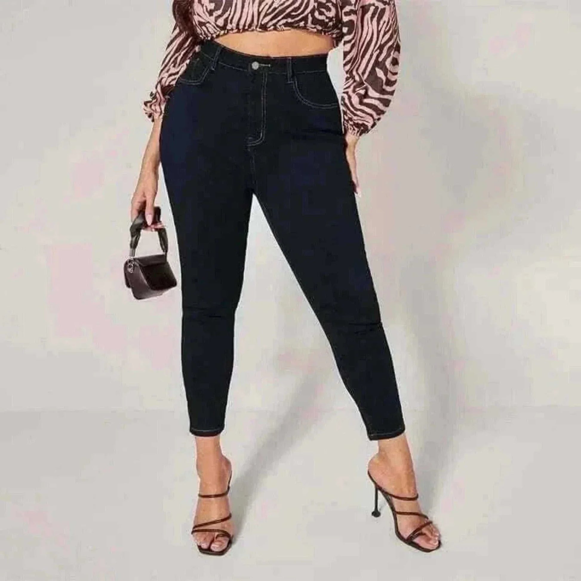 Plus Size Women Mom Jeans