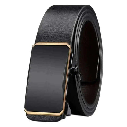 PU LEATHER AUTOMATIC BELT BUCKLE.