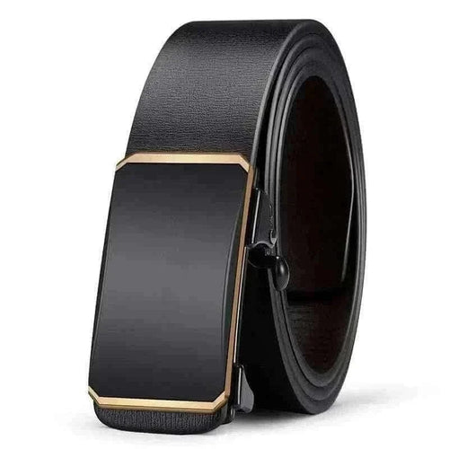 Men Belt-PU LEATHER AUTOMATIC BELT BUCKLE.