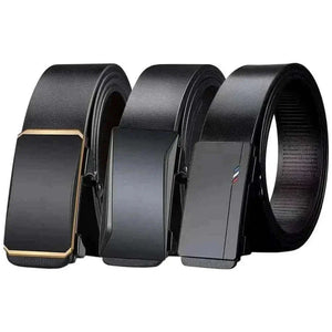 Men Belt-PU LEATHER AUTOMATIC BELT BUCKLE.