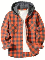  Men's Fashion Style Store Orange / XXXL Shirt Jackets