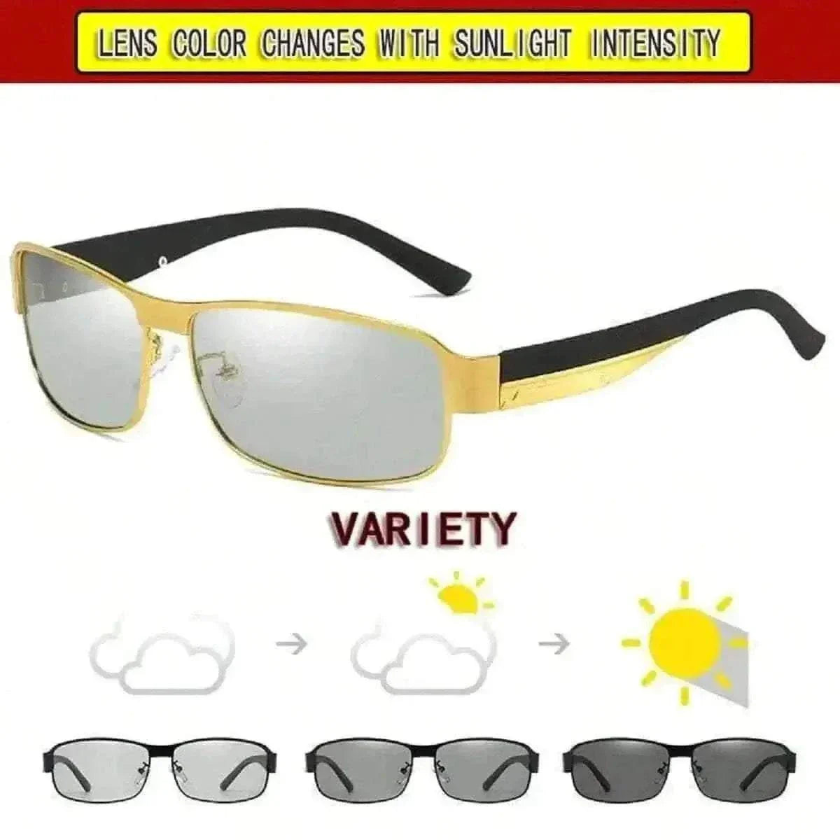 men Sunglasses for Men Day and Night Vision Driving Fishing Polarized Anti-UV Trend Shades For Men Glass Authentic Sun Protection Su.