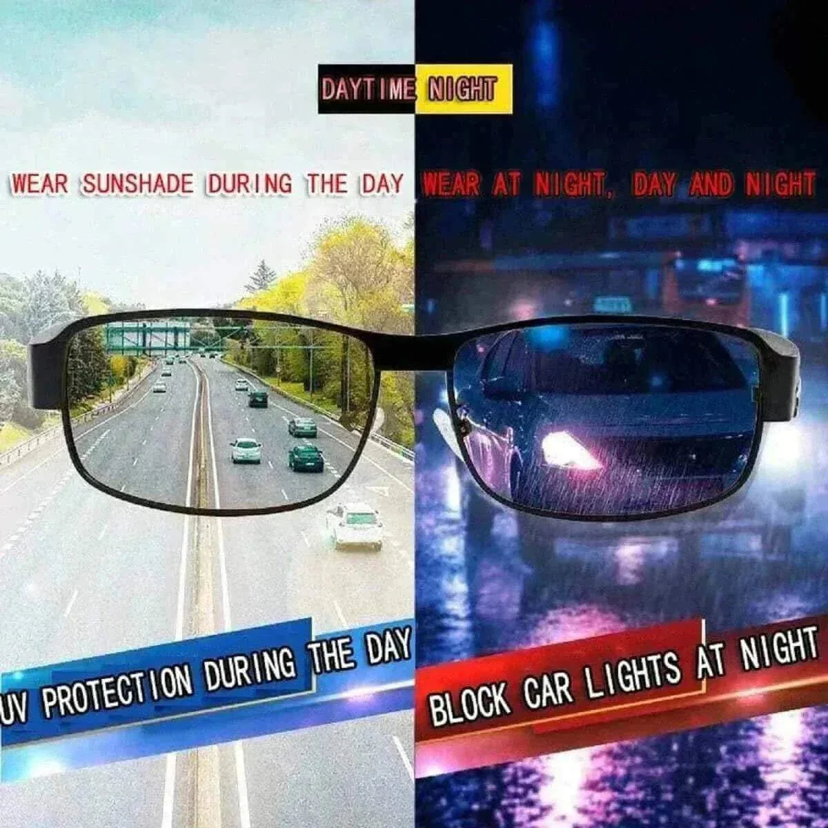 men Sunglasses for Men Day and Night Vision Driving Fishing Polarized Anti-UV Trend Shades For Men Glass Authentic Sun Protection Su.