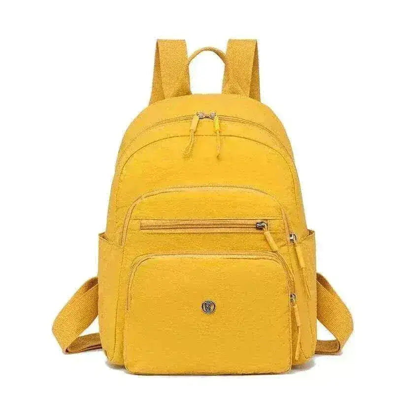 travel bags uk offers Trendy Women's Yellow Travel Backpack Lightweigh