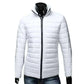 mens winter jackets uk, Men Puffer Jacket- Trendy  Fashion Stand Collar Slim Puffer Coat Lightweight Male Windbreaker Thickened   Outerwear.