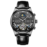 VINTAGE DESIGN MECHANICAL WATCH WITH SILICONE STRAP.