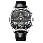 VINTAGE DESIGN MECHANICAL WATCH WITH SILICONE STRAP.