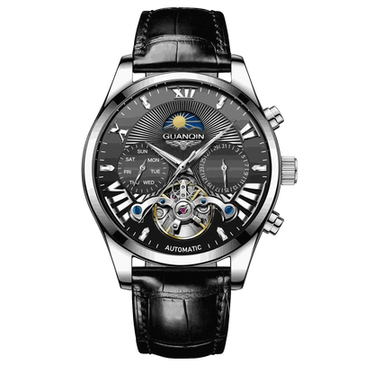 VINTAGE DESIGN MECHANICAL WATCH WITH SILICONE STRAP.