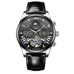 VINTAGE DESIGN MECHANICAL WATCH WITH SILICONE STRAP.