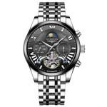 VINTAGE DESIGN MECHANICAL WATCH WITH SILICONE STRAP.