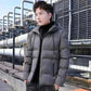 mens winter jackets uk, Warm New Casual Fashion Windproof Parka men Jacket y2k streetwear With Hood Men Windbreaker