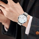 watches uk  | New Men Watches Luxury Band Round Watch Gray