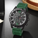 watches uk, Top Brand Watch For Men Fashion Watches Leather Strap green