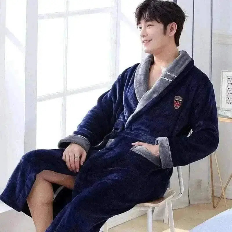 WINTER FLANNEL BATHROBE.