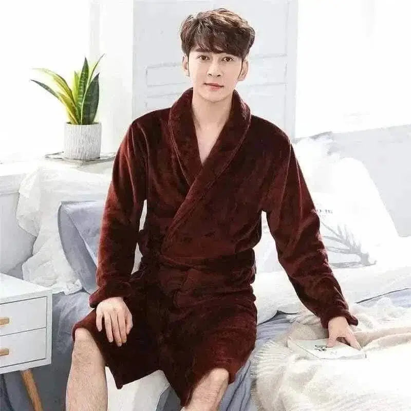 WINTER FLANNEL BATHROBE.