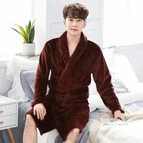WINTER FLANNEL BATHROBE.