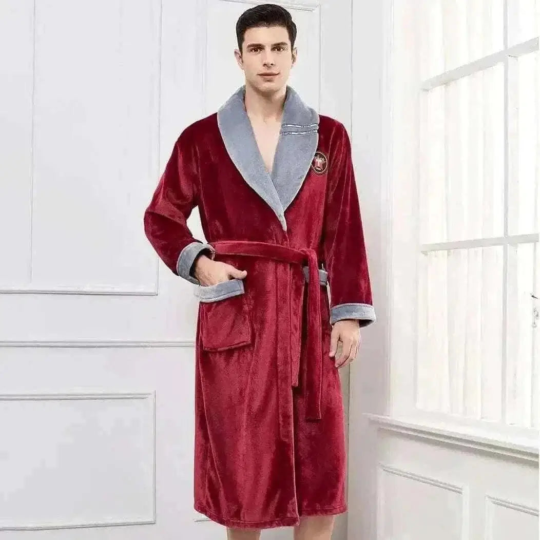WINTER FLANNEL BATHROBE.