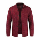 sweaters -Winter Jacket Loose Mens Jacquard Knitted Cardigan.