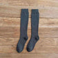 Winter Men's New High-Grade Thick Warm Solid Color Wool Material Fashion Casual Calf Long Socks 3 Pair.