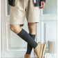 Winter Men's New High-Grade Thick Warm Solid Color Wool Material Fashion Casual Calf Long Socks 3 Pair.