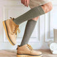 Winter Men's New High-Grade Thick Warm Solid Color Wool Material Fashion Casual Calf Long Socks 3 Pair.