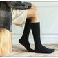 Winter Men's New High-Grade Thick Warm Solid Color Wool Material Fashion Casual Calf Long Socks 3 Pair.