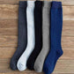 Winter Men's New High-Grade Thick Warm Solid Color Wool Material Fashion Casual Calf Long Socks 3 Pair.