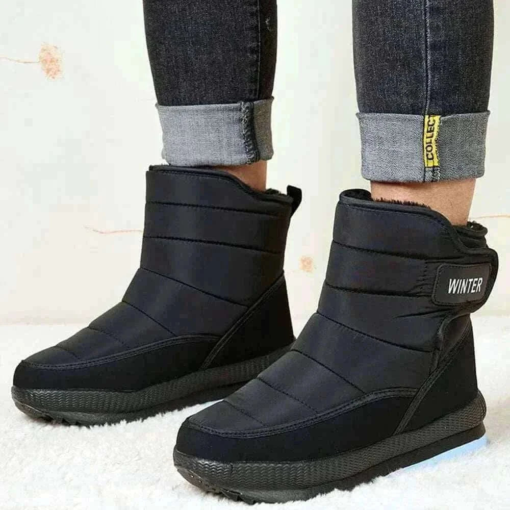 Winter Snow Boots Platform Men Ankel Boots Plus Size Casual Plush Men Shoes Antislip Warm Fur Men Boots Waterproof Shoes.