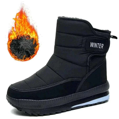 Winter Snow Boots Platform Men Ankel Boots Plus Size Casual Plush Men Shoes Antislip Warm Fur Men Boots Waterproof Shoes.