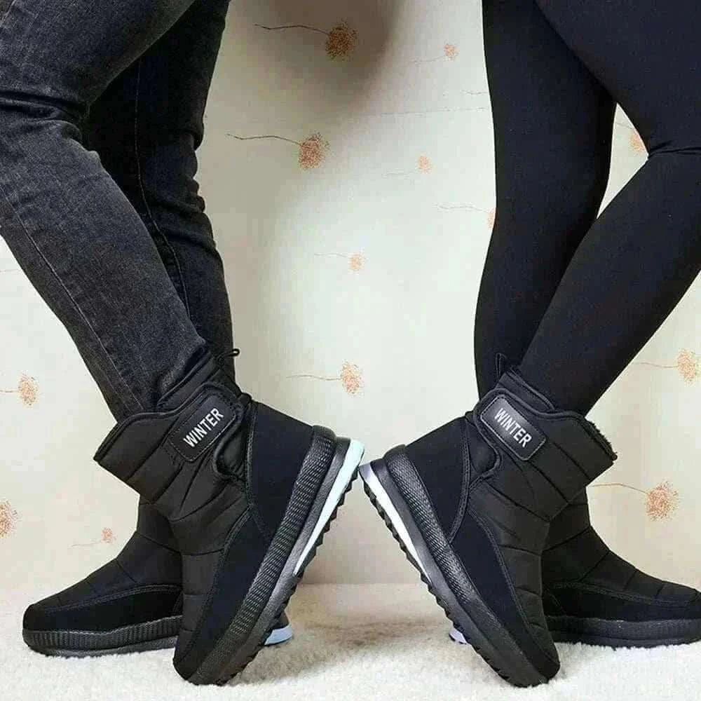 Winter Snow Boots Platform Men Ankel Boots Plus Size Casual Plush Men Shoes Antislip Warm Fur Men Boots Waterproof Shoes.