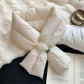 Winter Warm Down Cotton Cross Wear Scarf