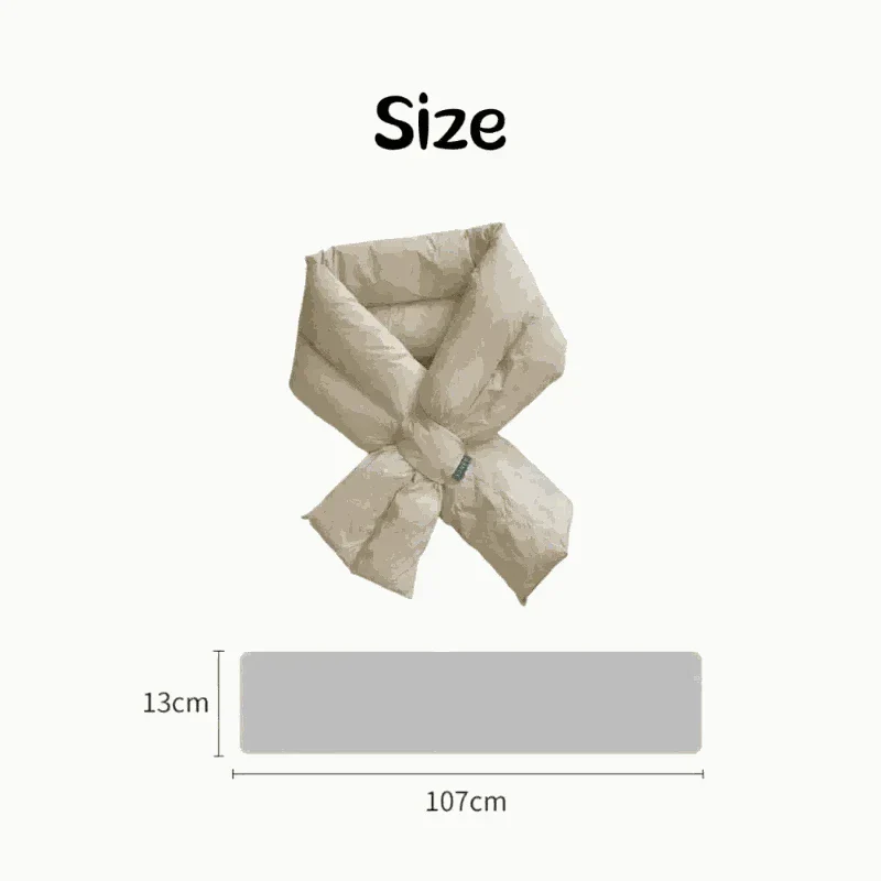 ladies scarves offers Winter Warm Down Cotton Cross Wear Scarf