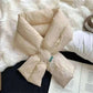 Winter Warm Down Cotton Cross Wear Scarf