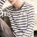 Men Pajamas-Winter Warm Flannel Pajama Set Men Long Sleeve Thick For Men Coral Velvet Cute Cartoon Suit Pyjamas Homewear New Sleepwear.