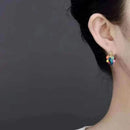 Makaron Color Mini Gold Earrings for Women