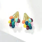 Makaron Color Mini Gold Earrings for Women