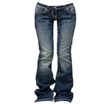 Women Gyaru Japanese Harajuku Trashy Y2K Jeans.