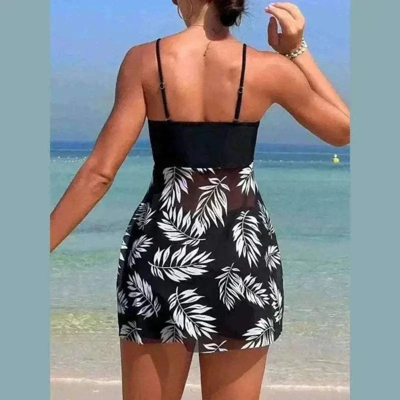 best swimwear uk, Model In 2024 Tankini Swimsuit with Shorts Back View