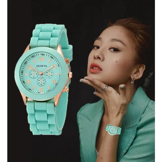 women watches uk | Women Watches  New Fashion Luxury Brand Mint Green front view